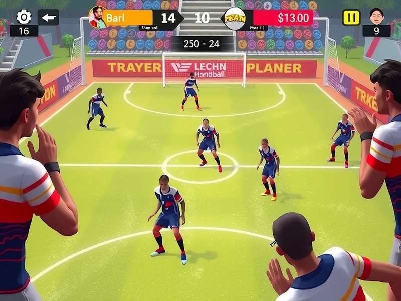 Indian Handball Force community event showing players competing